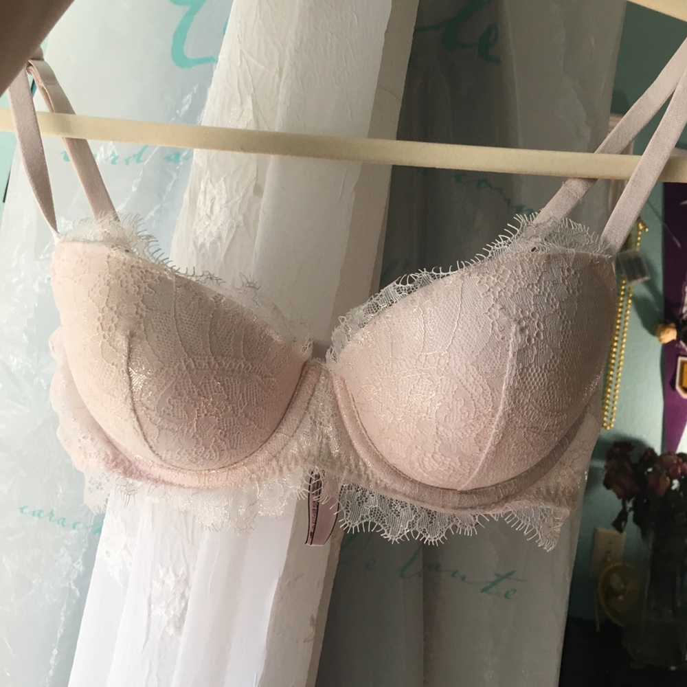 Victoria’s Secret metallic pink bra